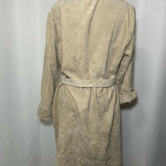 NWT Tommy Hilfiger Dress Women’s Sz 10 Sand Corduroy Button Collar Long Sleeve - Picture 9 of 13